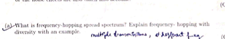 ( a ) What is frequency - hopping spread