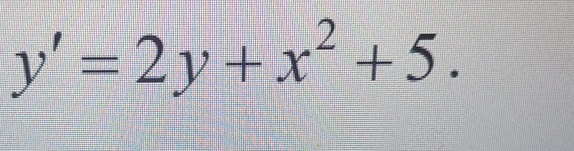 Solve the following linear differential equation.