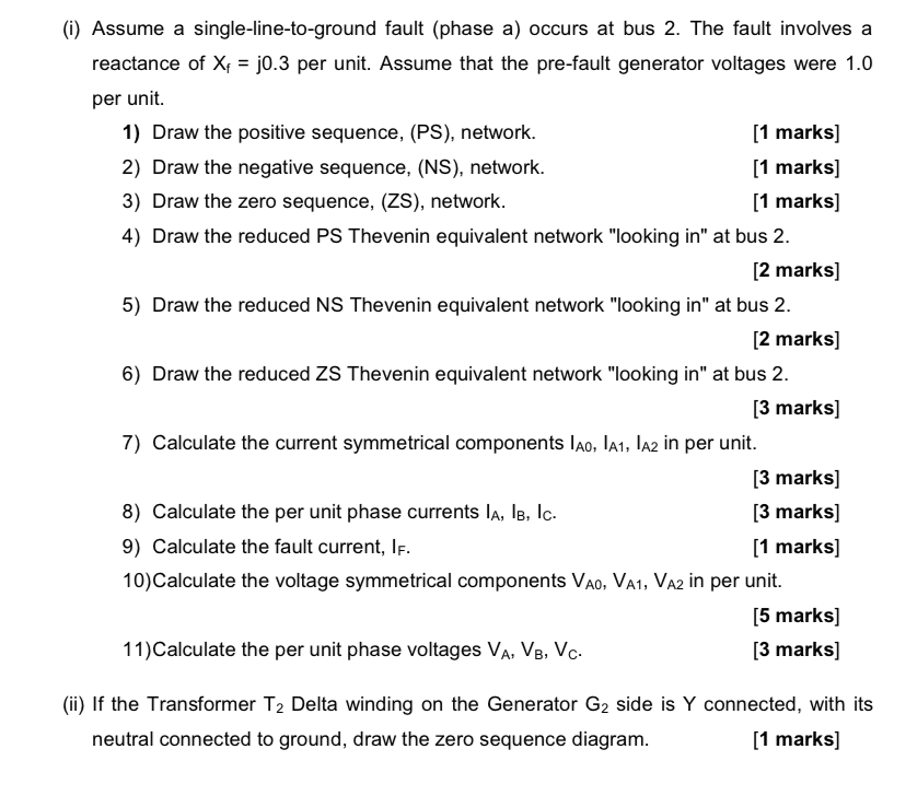 Solve in paper . . . . A single line diagram of a