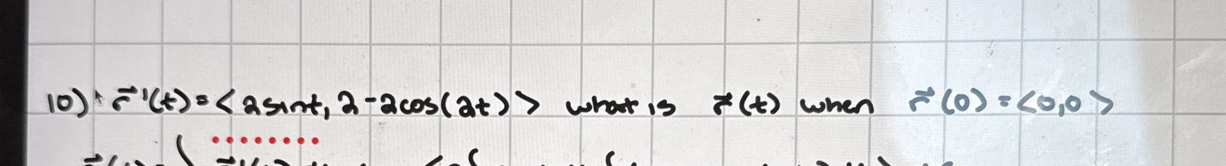 vec ( r ) ' ( t ) = ( : 2 s i n t , 2 - 2 c o s (