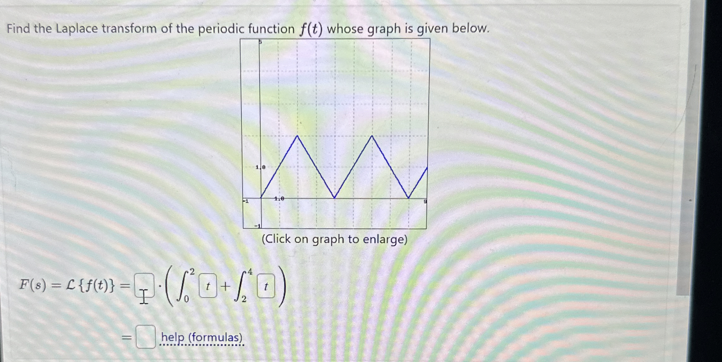 Find the Laplace transform of the periodir