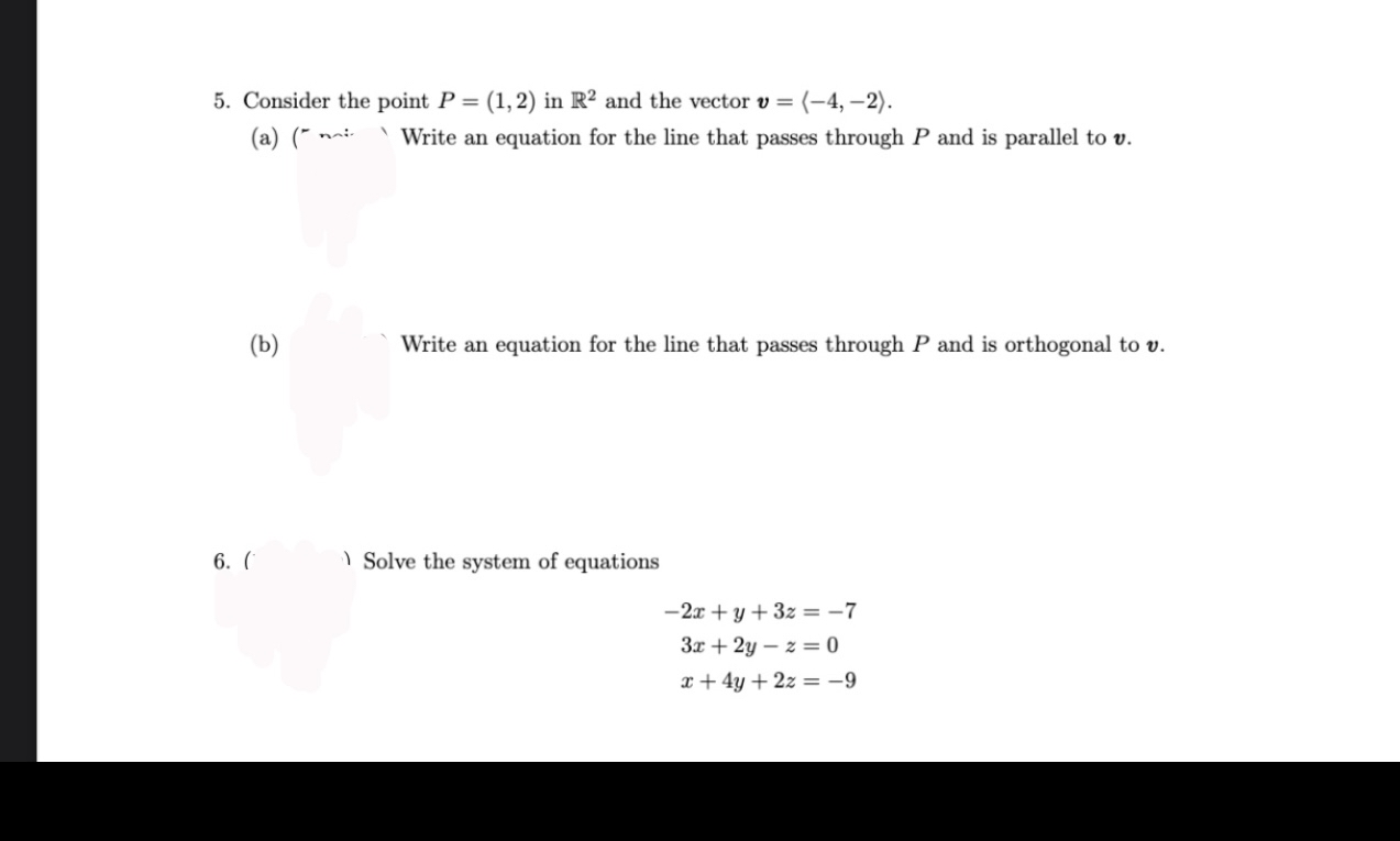 Consider the point P = ( 1 , 2 ) in R 2 and the