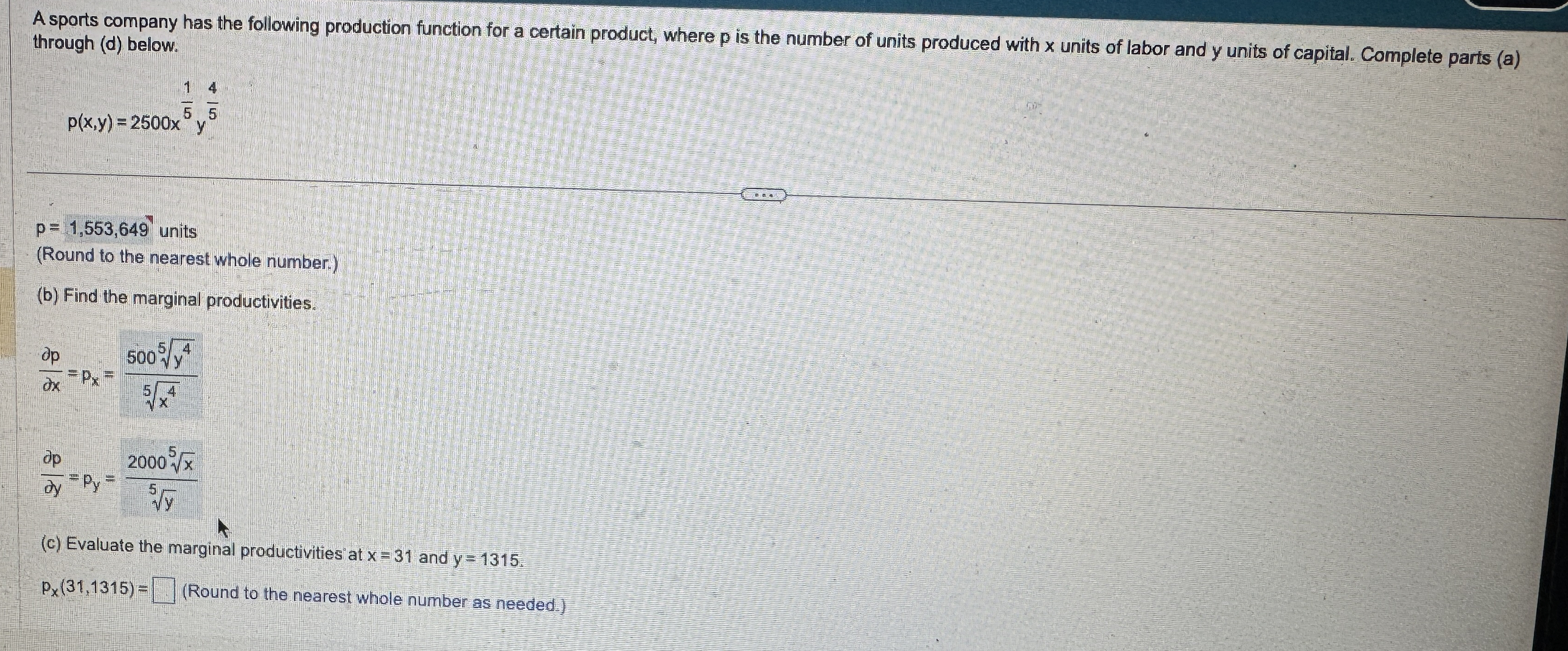 A sports company has the following production