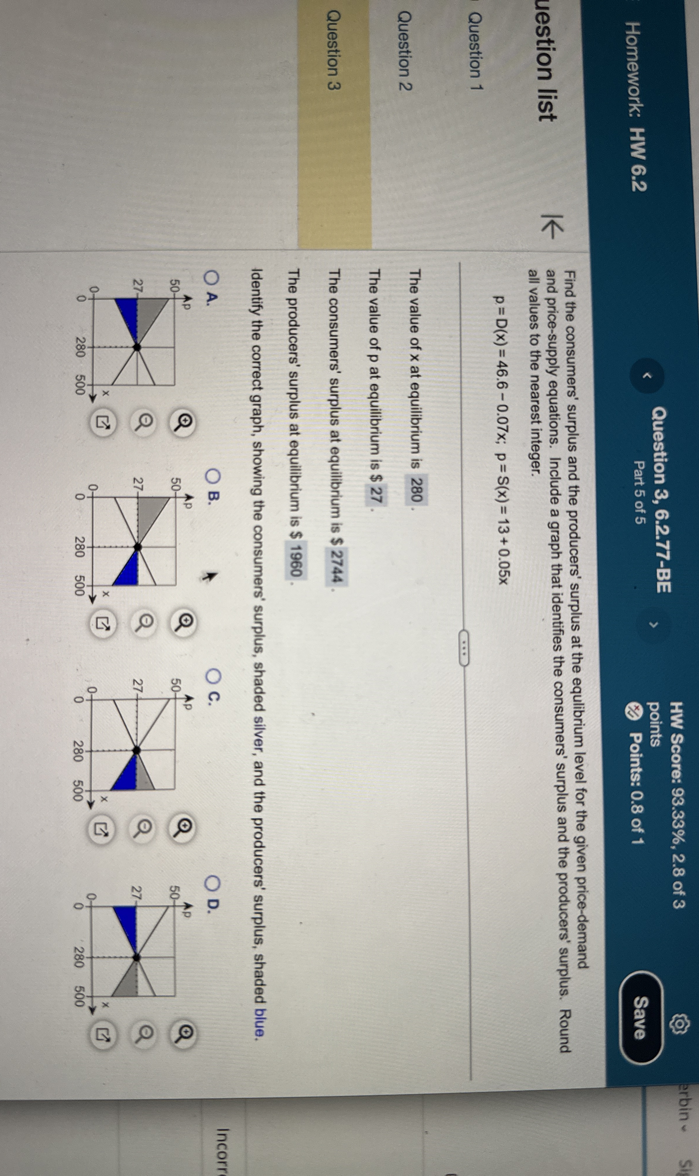Homework: HW 6 . 2 Question 3 , 6 . 2 . 7 7 - BE