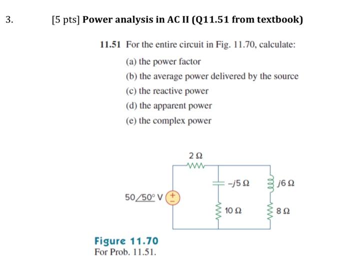 Calculate power factor, avg power, reactive