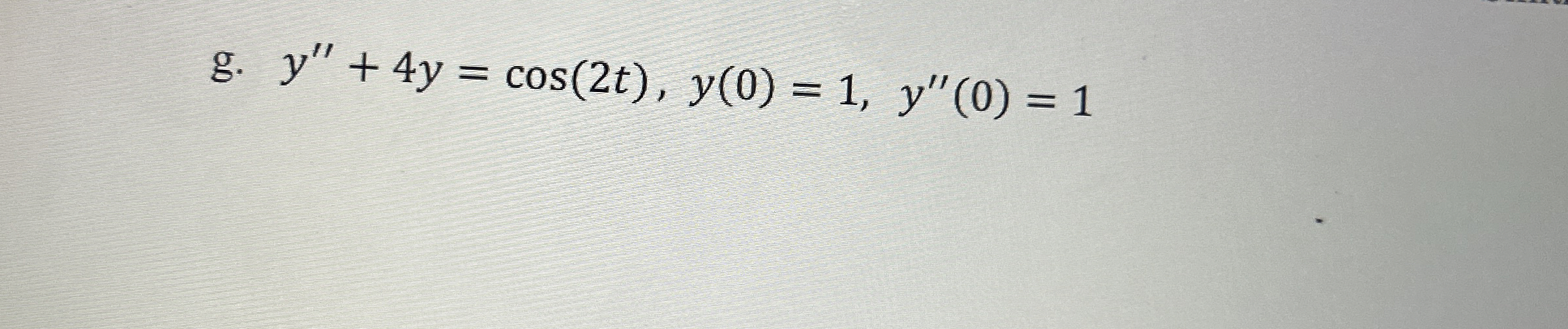 Solve the following differential equation /
