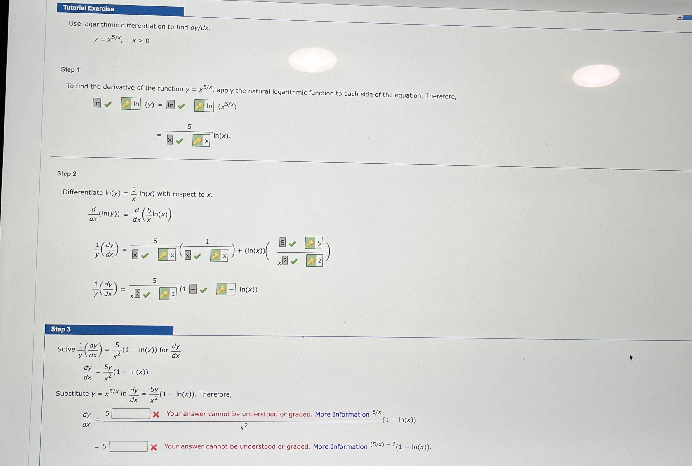 Help with step 3 please Tutorial Exercise Use