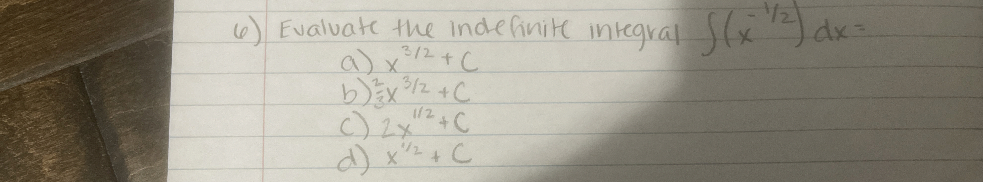 Evaluate the indefinite integral ( x - 1 2 ) d x