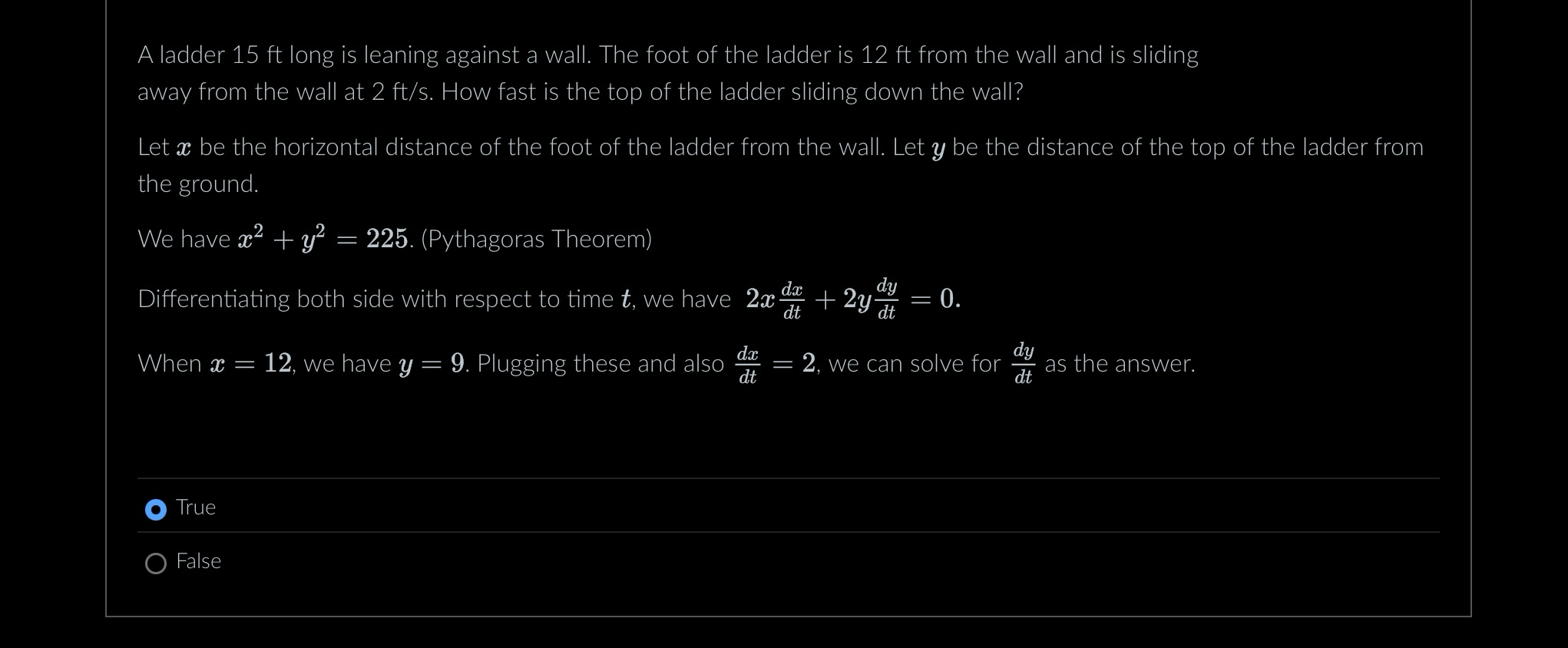 A ladder 1 5 ft long is leaning against a wall.