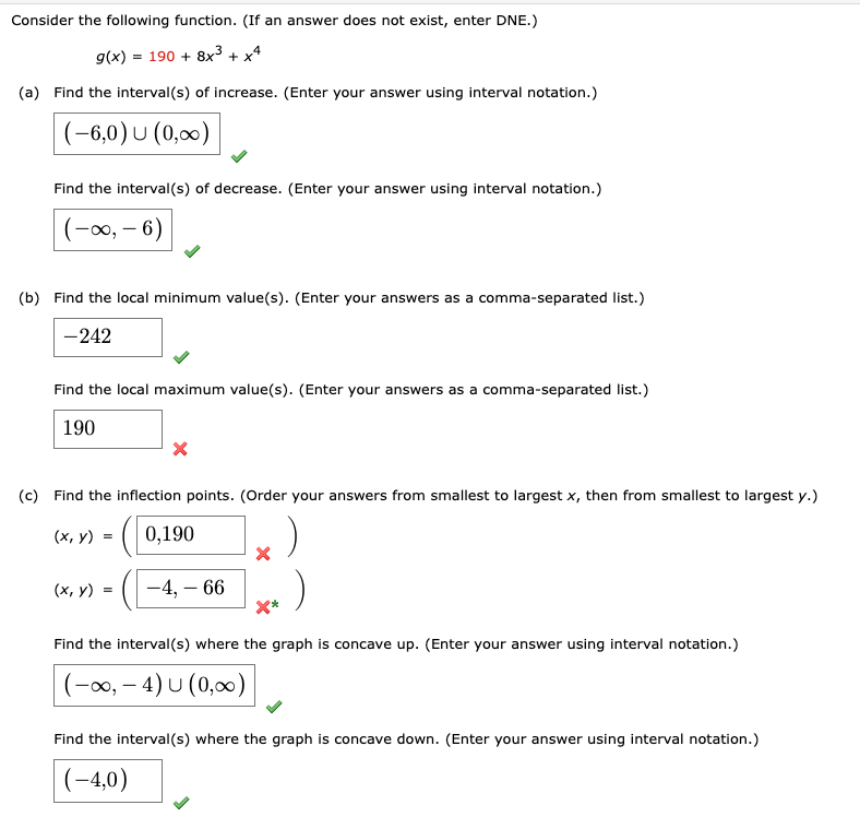 Consider the following function. ( If an answer