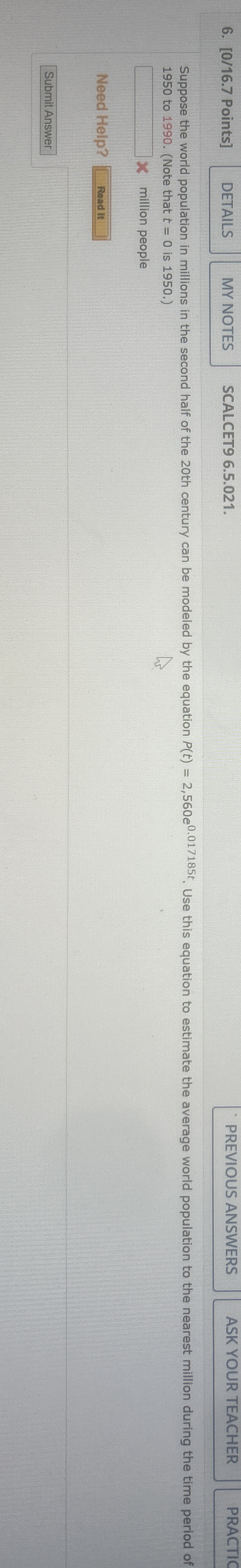 [ 0 / 1 6 . 7 Points ] SCALCET 9 6 . 5 . 0 2 1 .