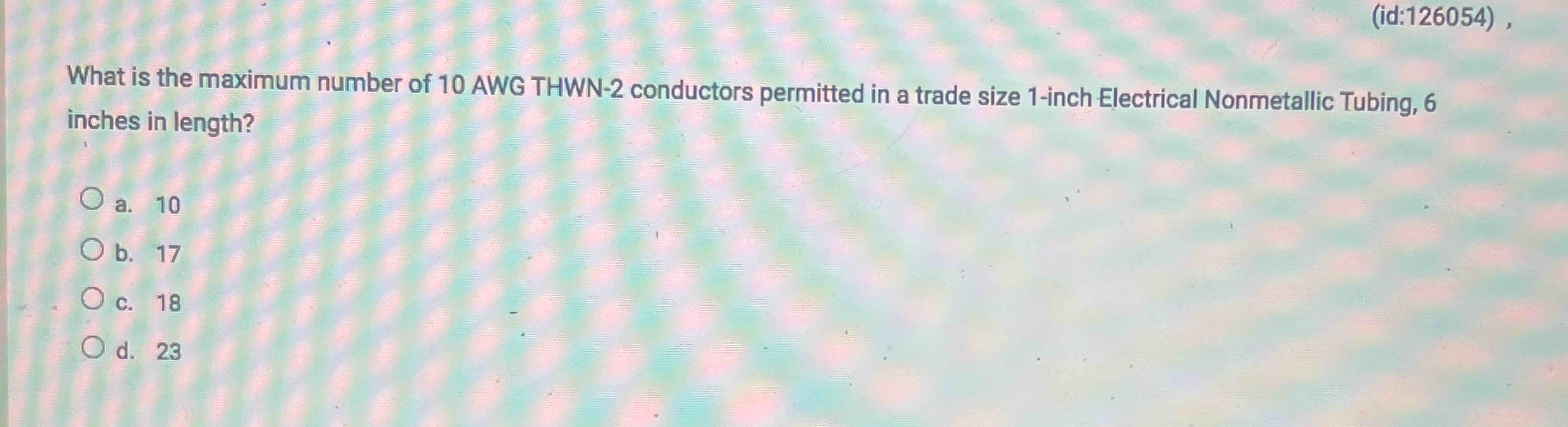 What is the maximum number of 1 0 AWG THWN - 2