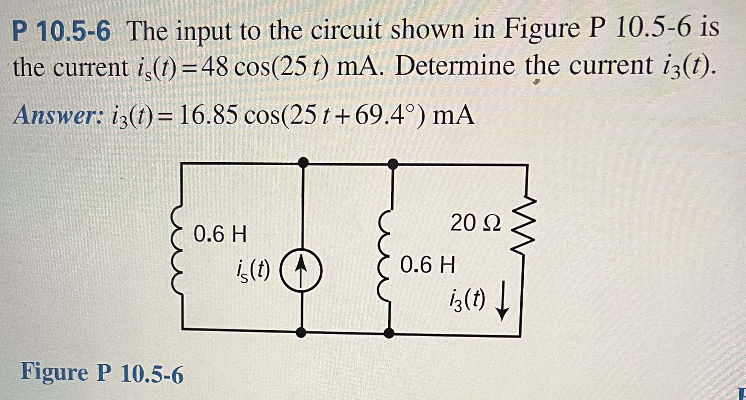 P 1 0 . 5 - 6 The input to the circuit shown in