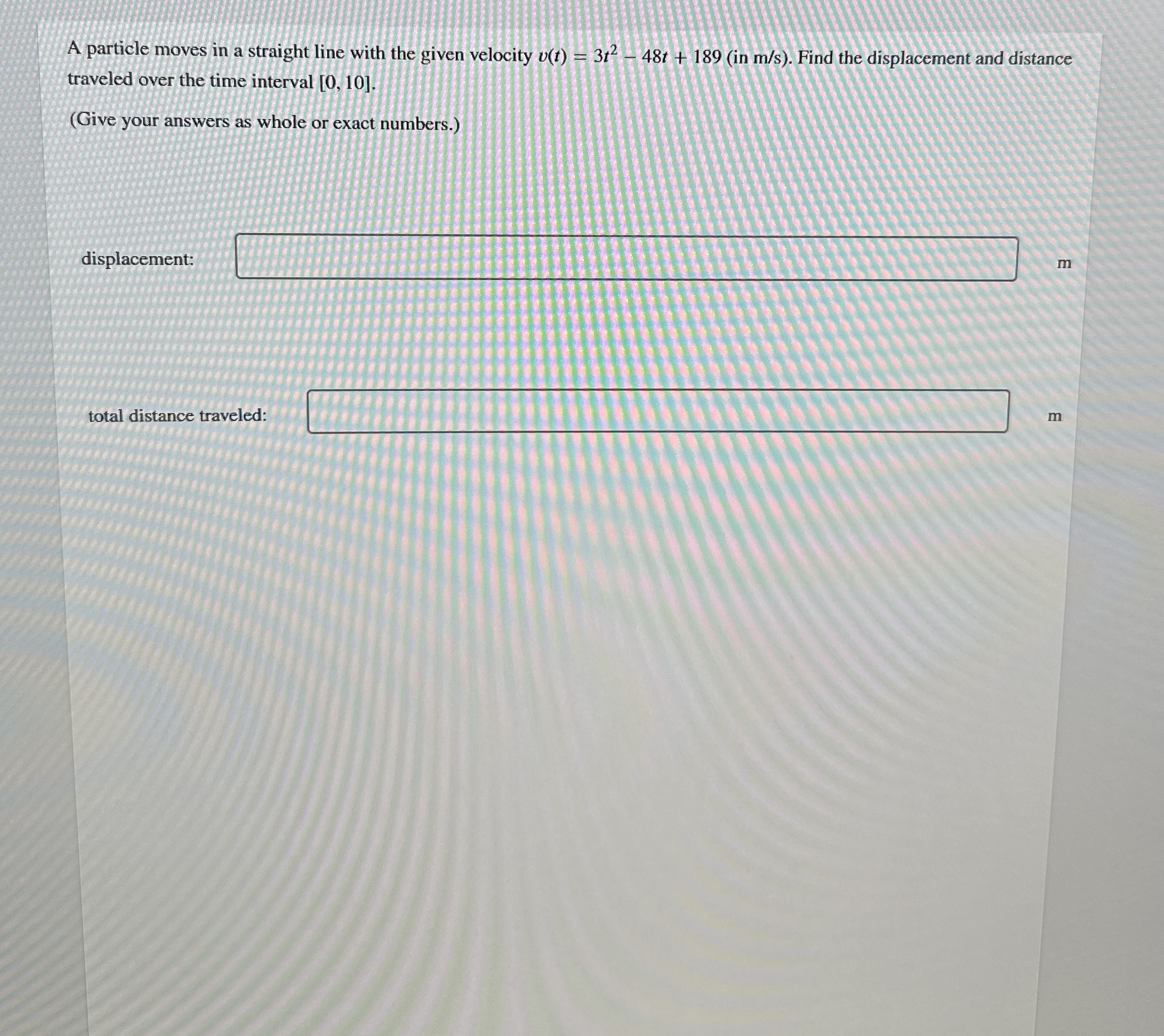 A particle moves in a straight line with the