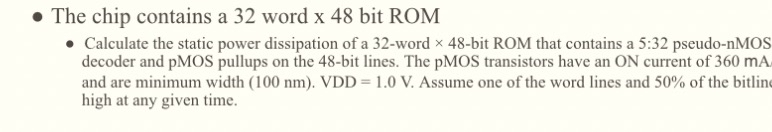 The chip contains a 3 2 word x 4 8 bit ROM