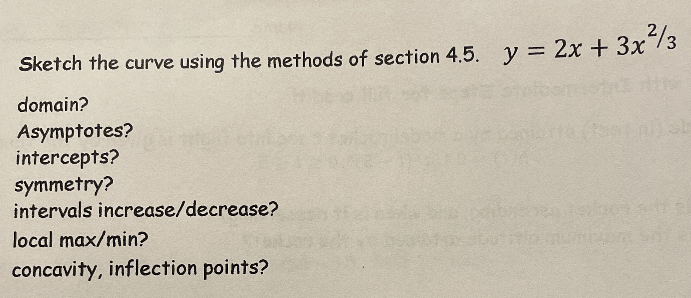 Sketch the curve using the methods of section 4 .