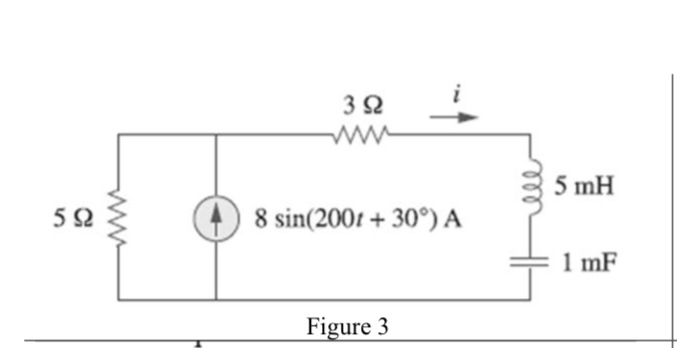 Use source transformation find i in the circuit