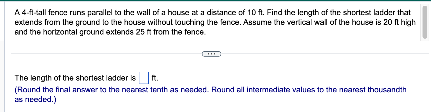 A 4 - ft - tall fence runs parallel to the wall