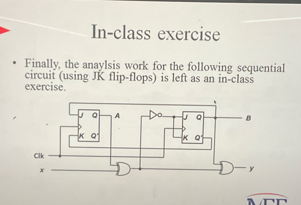 In - class exercise Finally, the anaylsis work