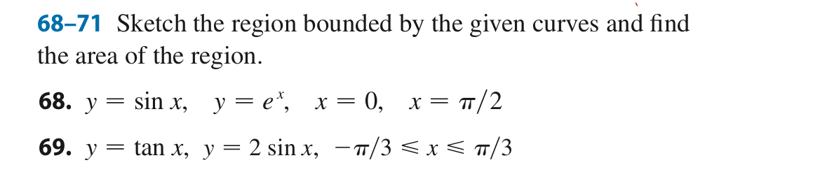 6 8 - 7 1 Sketch the region bounded by the given