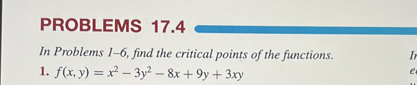 PROBLEMS 1 7 . 4 In Problems 1 - 6 , find the