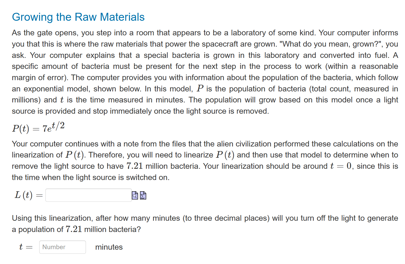 Growing the Raw Materials As the gate opens, you