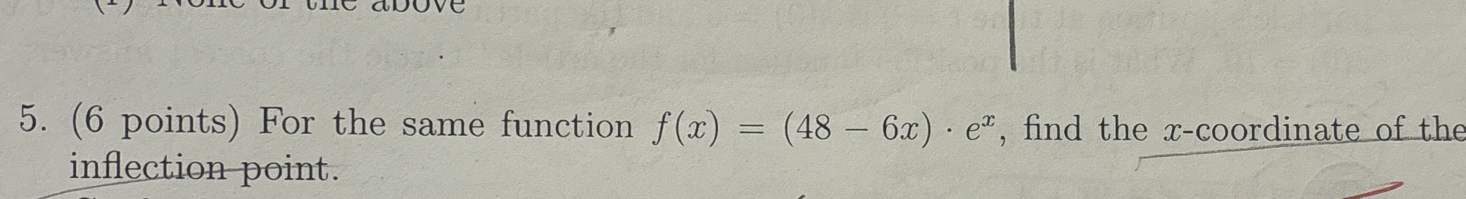( 6 points ) For the same function f ( x ) = ( 4