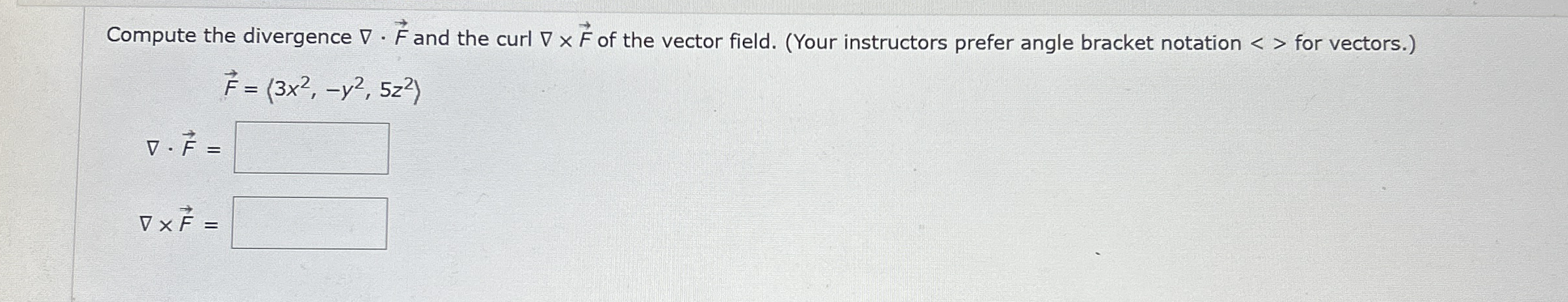 Compute the divergence grad * v e c ( F ) and the