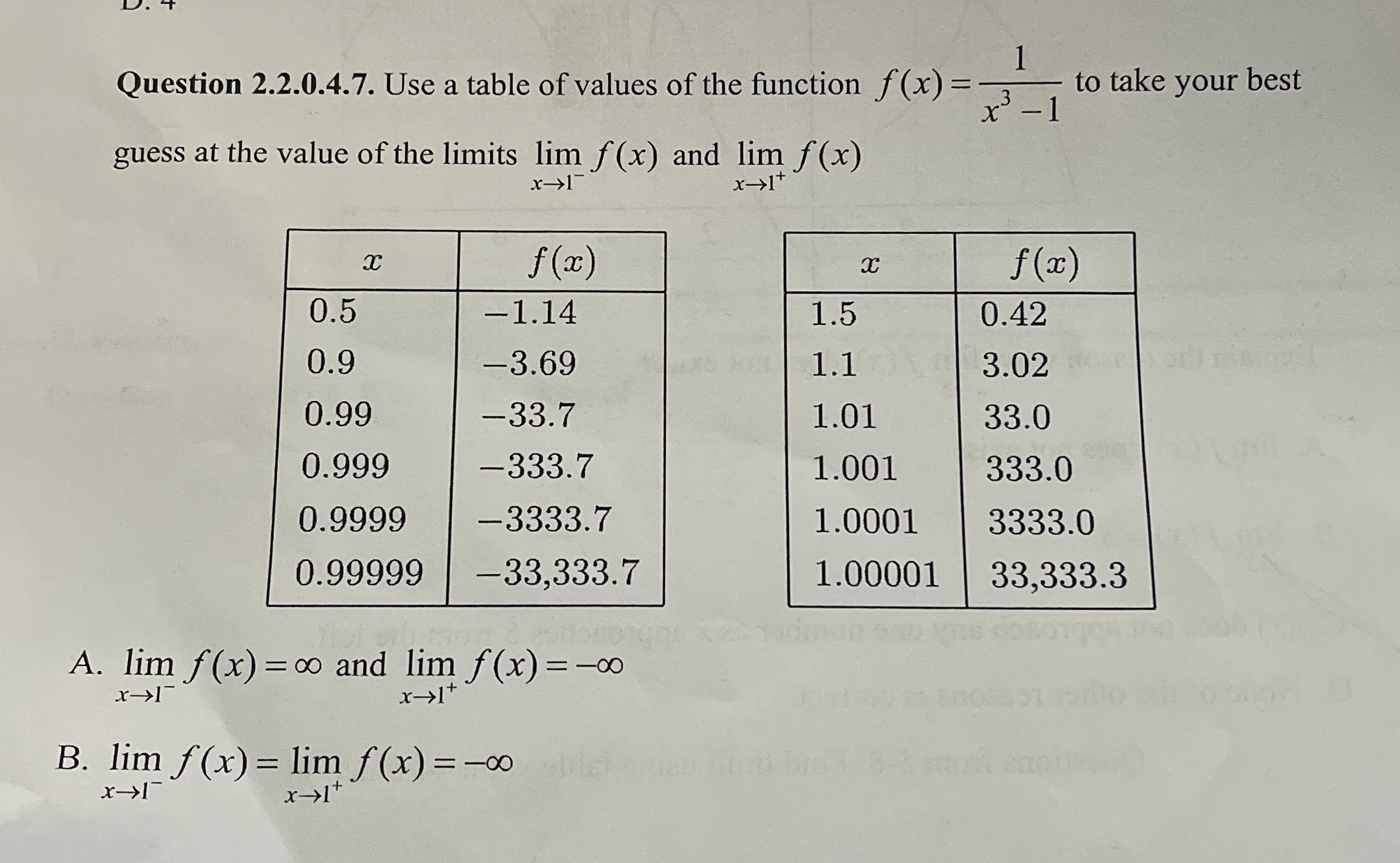 Question 2 . 2 . 0 . 4 . 7 . Use a table of