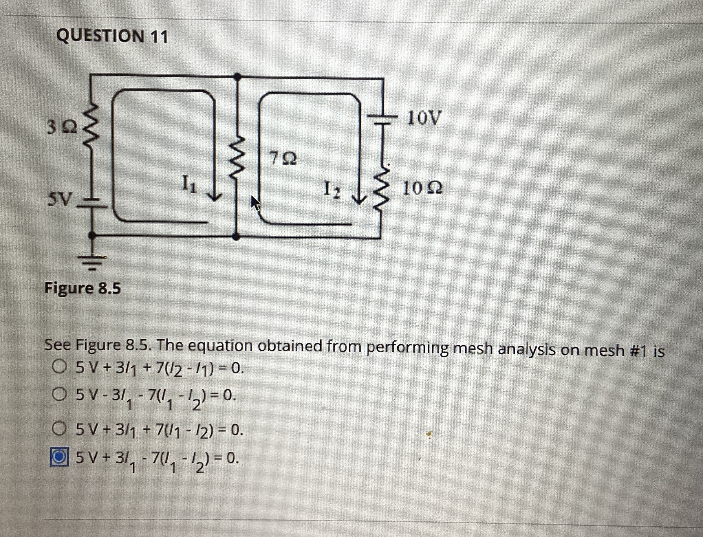 QUESTION 1 1 Figure 8 . 5 See Figure 8 . 5 . The