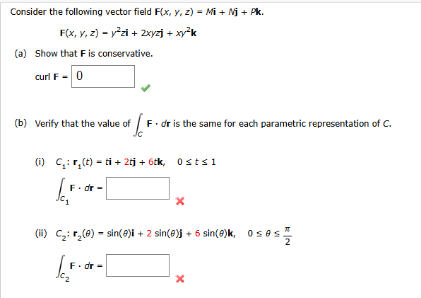 Consider the following vector field F ( x , y , z