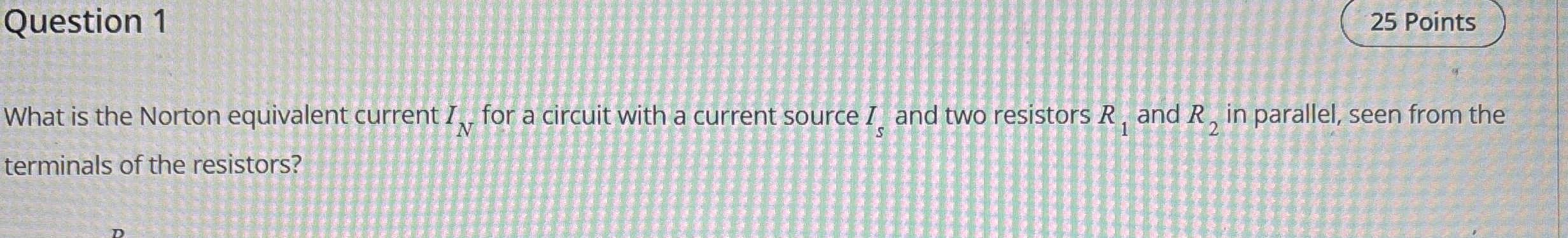 Question 1 2 5 Points What is the Norton