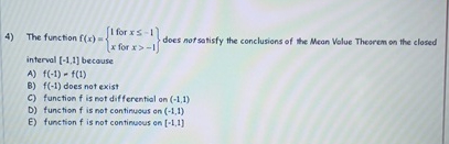 The function f ( x ) = { [ 1 for x - 1 ] , [ x