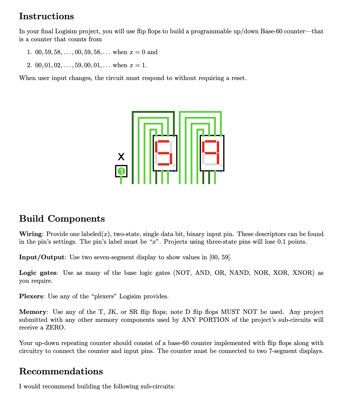 ( Tell me what to click on logism step by step to