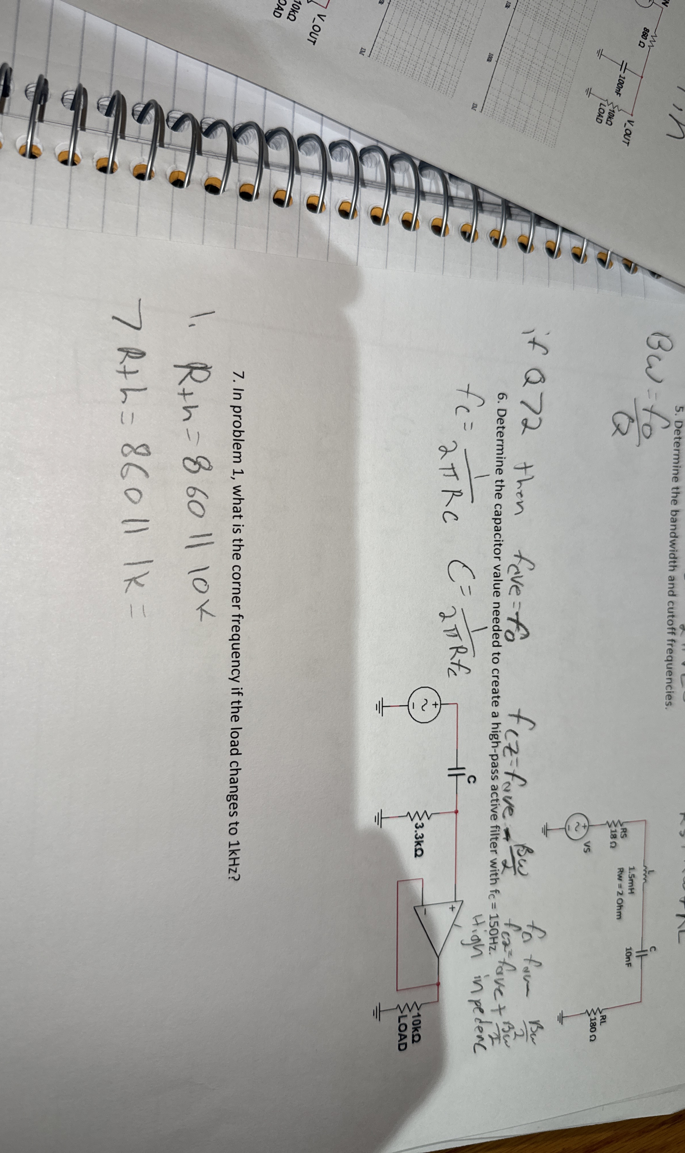 B = f 0 Q 7 . In problem 1 , what is the corner