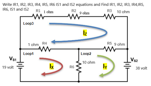 Write IR 1 , IR 2 , IR 3 , IR 4 , IR 5 , IR 6 IS