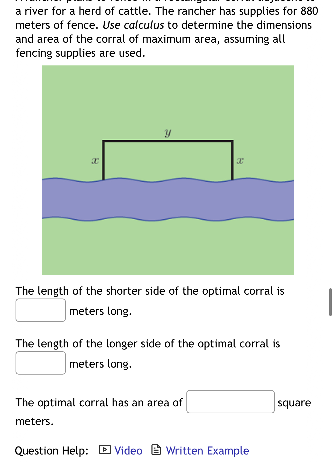a river for a herd of cattle. The rancher has