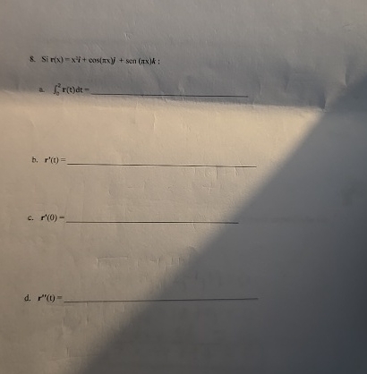 Sin ( x ) = x 2 i + c o s ( x ) y + s e n ( x ) k