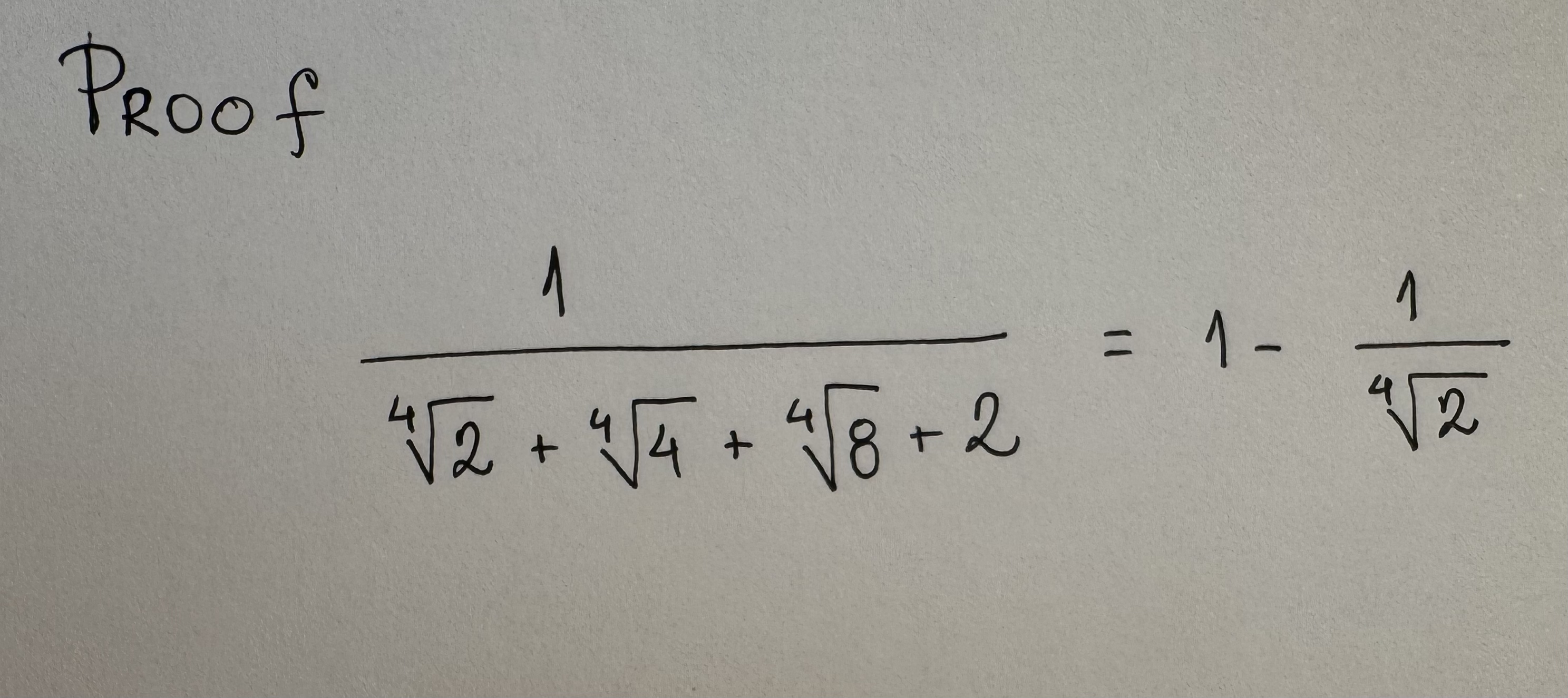 I need answer without calculation like 2 ^ 1 / 2