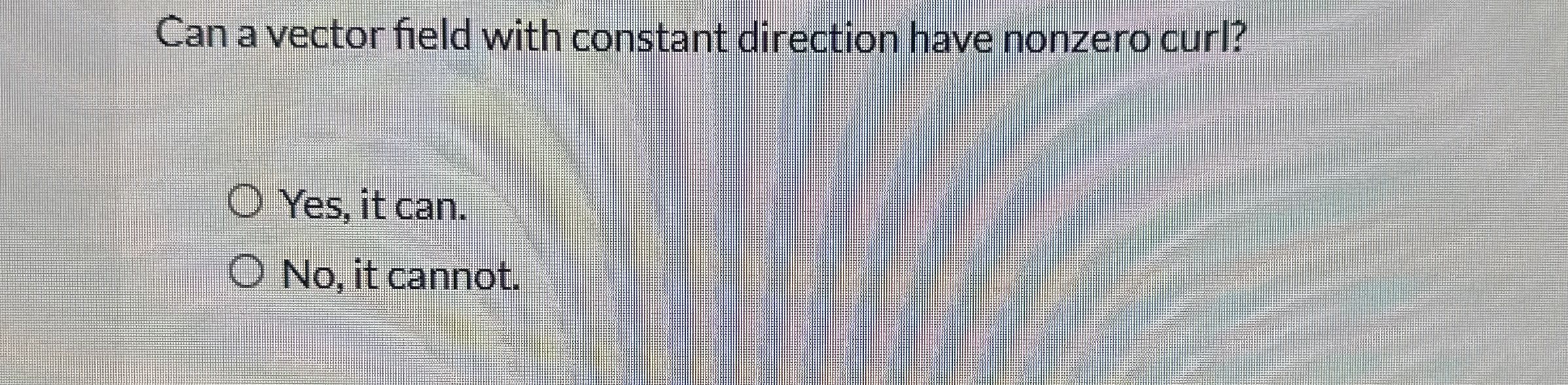 Can a vector field with constant direction have