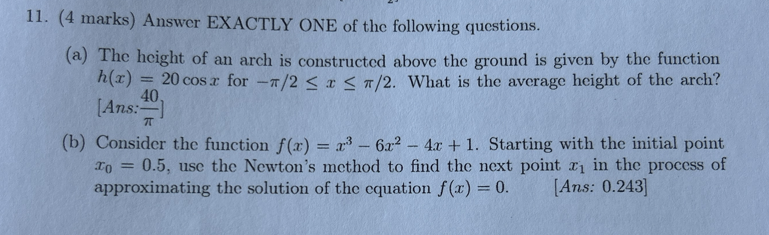 ( 8 marks ) Consider f ( x ) = e 2 x - 4 e x . (