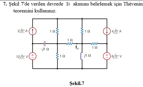 Use Th venin ' s theorem to determine the current