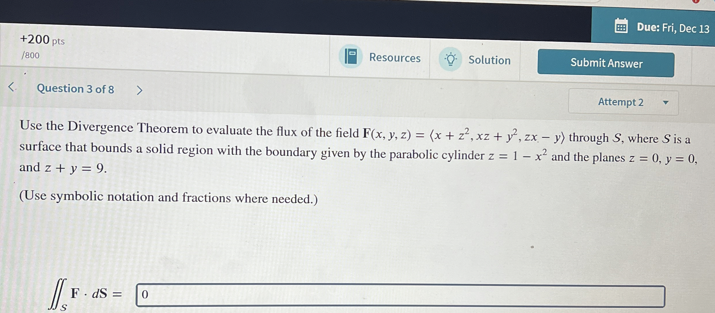 Due: Fri, Dec 1 3 + 2 0 0 pts 1 8 0 0 Resources