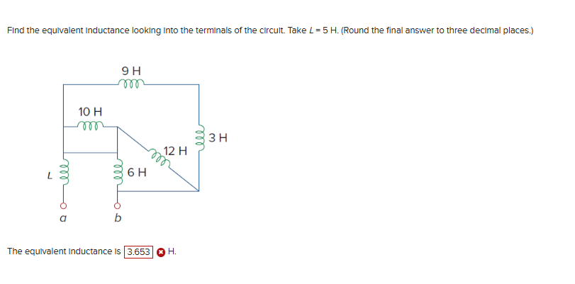 Find the equivalent Inductance looking Into the
