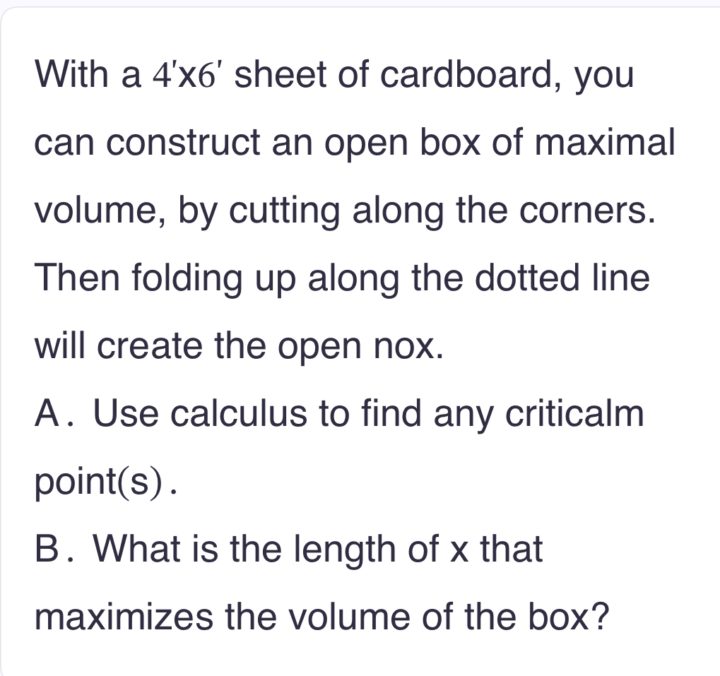 With a 4 ' x 6 ' sheet of cardboard, you can