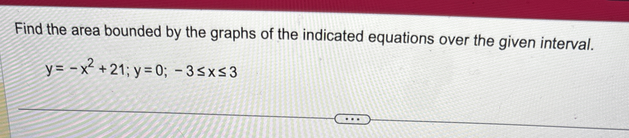 Find the area bounded by the graphs of the