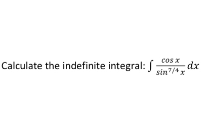 Calculate the indefinite integral: c o s x s i n