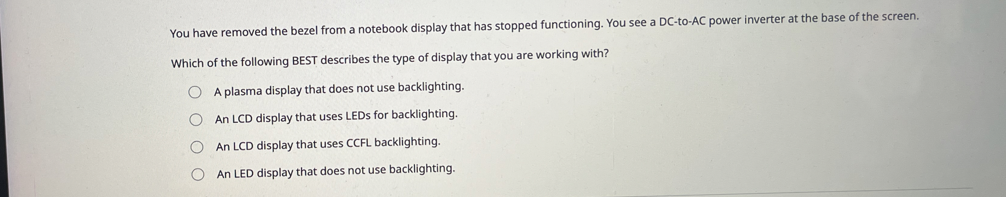 You have removed the bezel from a notebook