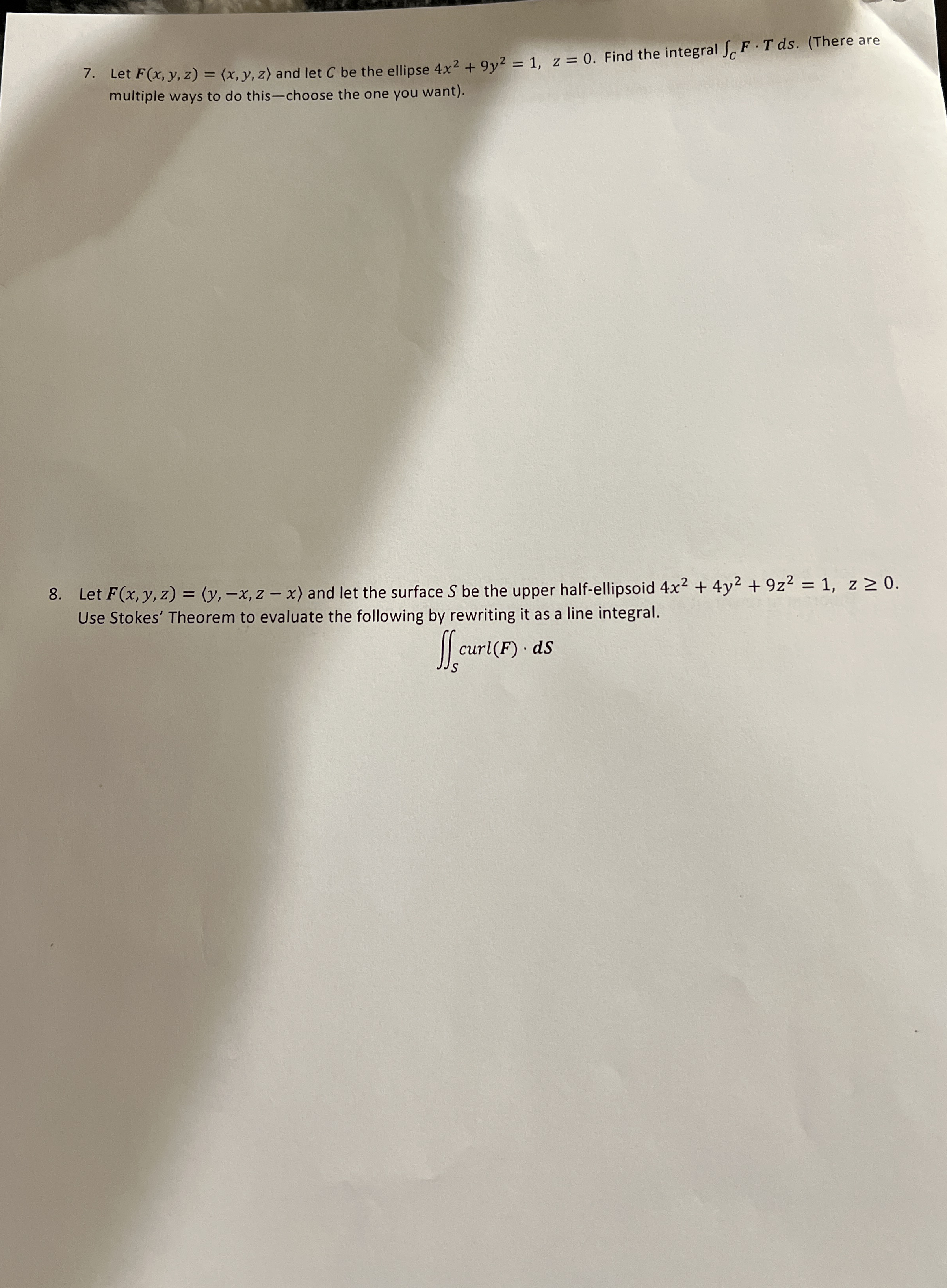 Let F ( x , y , z ) = ( : x , y , z : ) and let C