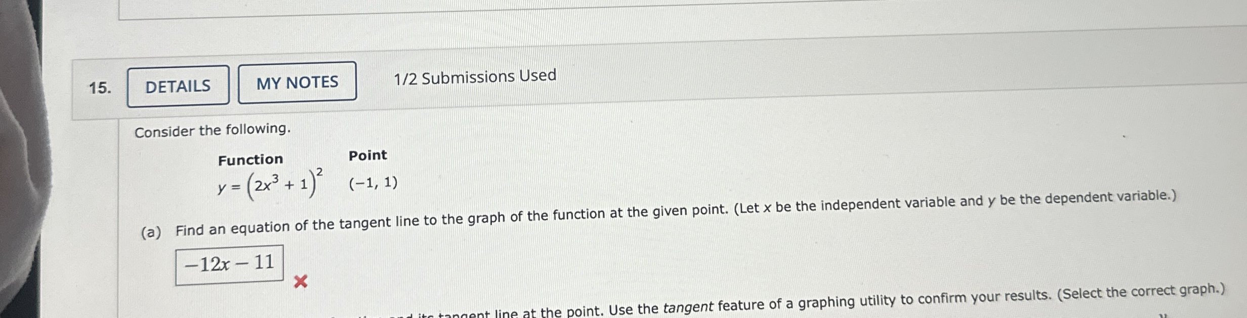 1 2 Submissions Used Consider the following.